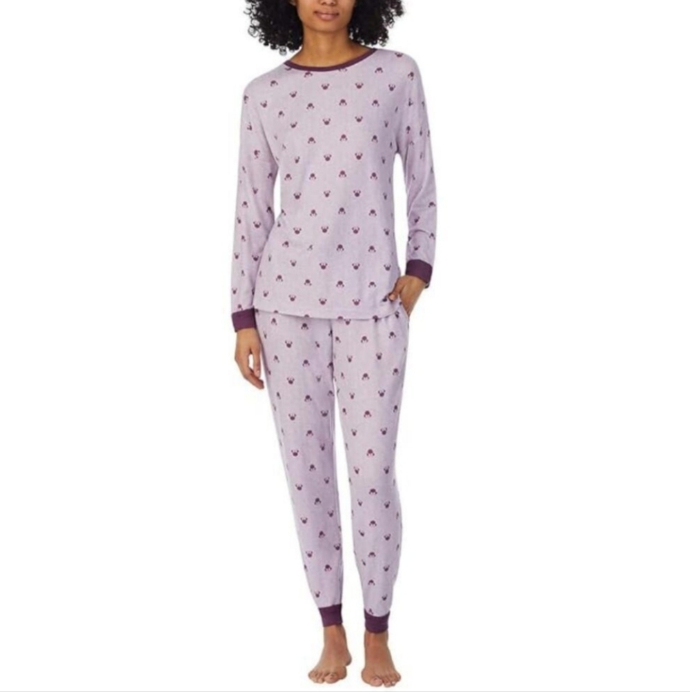 NWT Disney Ladies' 2 Piece Pajama Set Minnie‎ Mouse Purple XXL